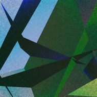 Retro geometric background with colorful triangles on textured paper N3