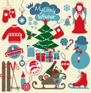 Christmas and new year background N42