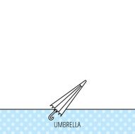 Umbrella icon Water protection sign N15