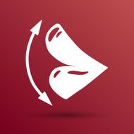 Vector icons of female lips print N3