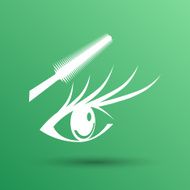 Woman eye beautiful makeup long eyelashes Mascara Brush N3