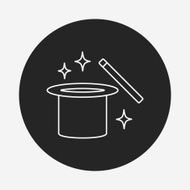 magic hat line icon N9