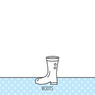 Boots icon Garden rubber shoes sign N8