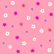Seamless pink flower plaid pattern N2