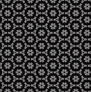 monochrome hexagonal flower pattern