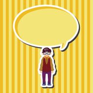 boy man cartoon theme elements N91