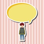 boy man cartoon theme elements N92