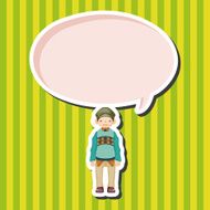 boy man cartoon theme elements N93