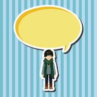 boy man cartoon theme elements N97