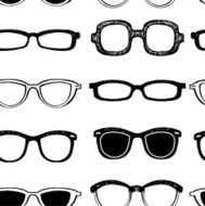 Glasses seamless background