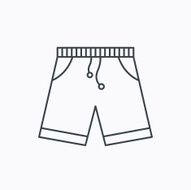 Shorts icon Casual clothes shopping sign N11