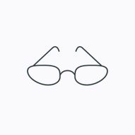 Glasses icon Reading accessory sign N12