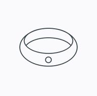 Diamond engagement ring icon Jewelery sign N7
