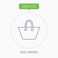 Ladies handbag icon Elegance women accessory N11