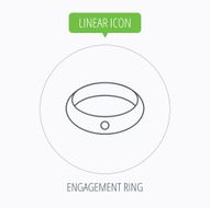 Diamond engagement ring icon Jewelery sign N9