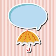 Umbrella theme elemets vector eps N29
