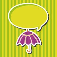 Umbrella theme elemets vector eps N32