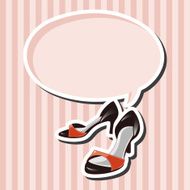 High-heeled shoes style theme elements N8