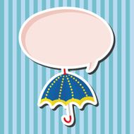 Umbrella theme elemets vector eps N34