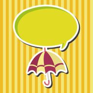 Umbrella theme elemets vector eps N36