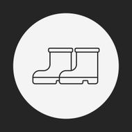Rain boots line icon N8