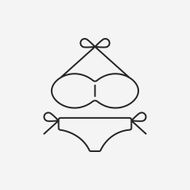 swim suit line icon N15