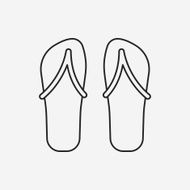 slipper line icon N6