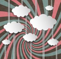 Vintage Background With Clouds N2