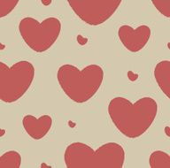 Grunge Pattern With Hearts