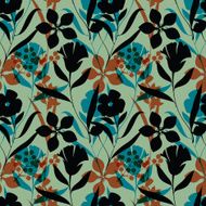 Seamless floral background pattern N55