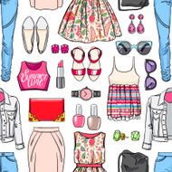 colorful woman&#039;s summer clothing