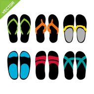 Slippers vector