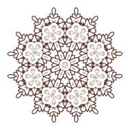 Vector Beautiful Deco Black Mandala N177