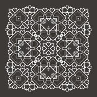 Vector Beautiful Deco Black Mandala N188