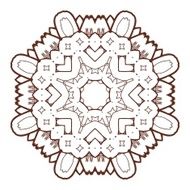 Vector Beautiful Deco Black Mandala N194