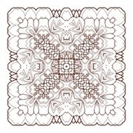 Vector Beautiful Deco Black Mandala N199