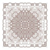 Vector Beautiful Deco Black Mandala N200