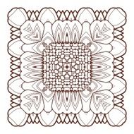 Vector Beautiful Deco Black Mandala N202