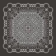 Vector Beautiful Deco Black Mandala N206