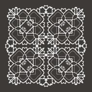 Vector Beautiful Deco Black Mandala N208