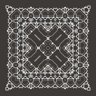 Vector Beautiful Deco Black Mandala N209