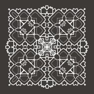 Vector Beautiful Deco Black Mandala N214