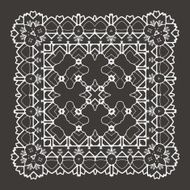 Vector Beautiful Deco Black Mandala N215