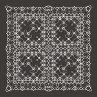 Vector Beautiful Deco Black Mandala N217