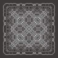 Vector Beautiful Deco Black Mandala N218