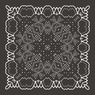 Vector Beautiful Deco Black Mandala N221