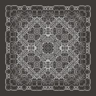 Vector Beautiful Deco Black Mandala N222