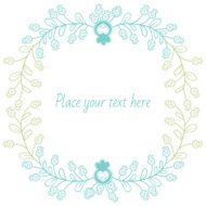 Floral Frame Vector N3
