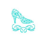 logo shoes with curls N2