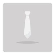 Vector of flat icon tie